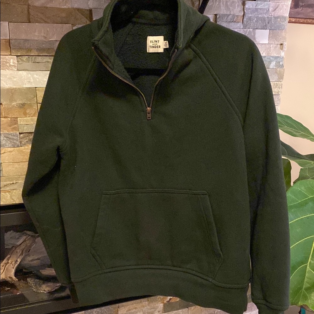 Flint & Tinder/Huckberry Men's Dark Green Pullover